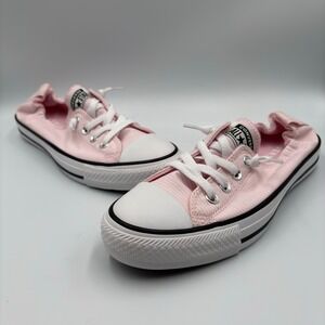 Converse Chuck Size 9 All Star Shoreline Pink Pinstripe Slip On Sneaker Women